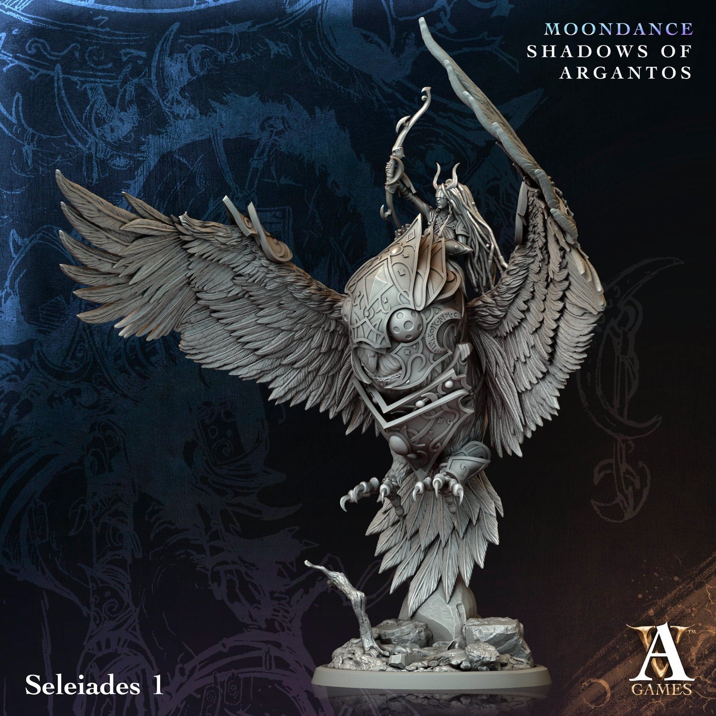 3D Printed Archvillain Games Selenoprosopos Moondance - Shadows of Argantos 28 32mm D&D - 3D Printing Boss 