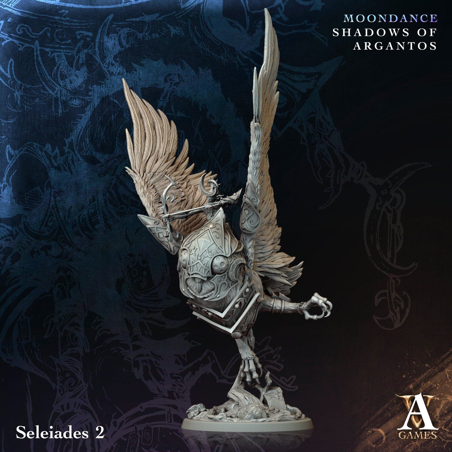 3D Printed Archvillain Games Selenoprosopos Moondance - Shadows of Argantos 28 32mm D&D - 3D Printing Boss 