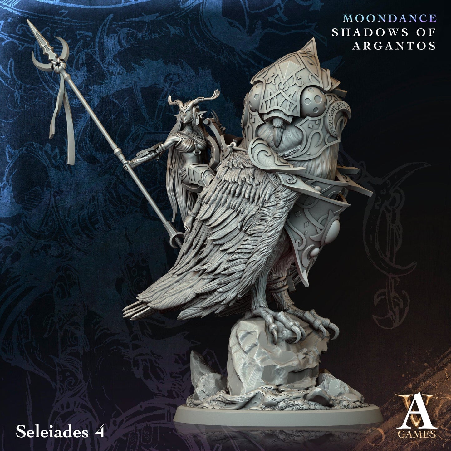 3D Printed Archvillain Games Selenoprosopos Moondance - Shadows of Argantos 28 32mm D&D - 3D Printing Boss 