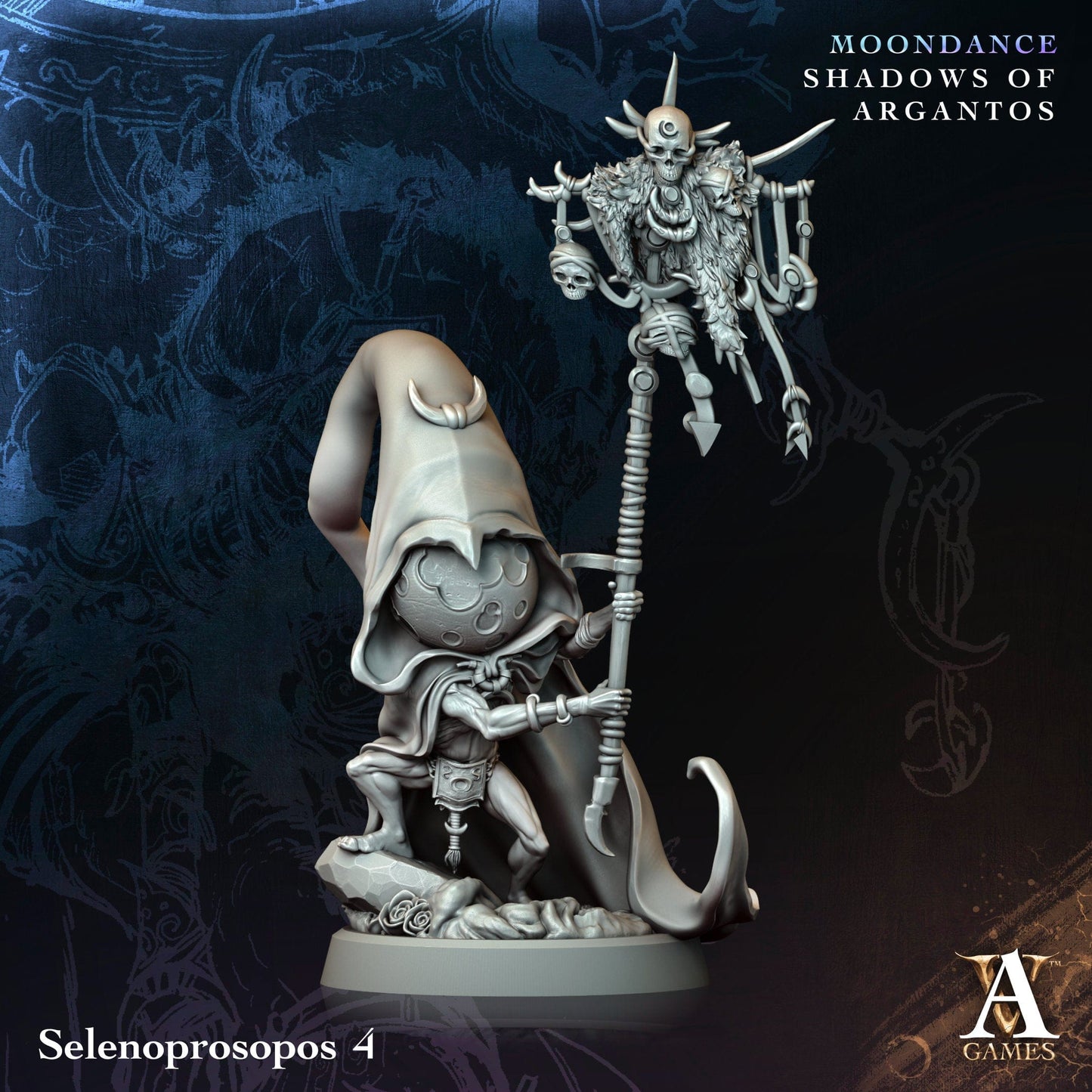 3D Printed Archvillain Games Selenoprosopos Moondance - Shadows of Argantos 28 32mm D&D - 3D Printing Boss 