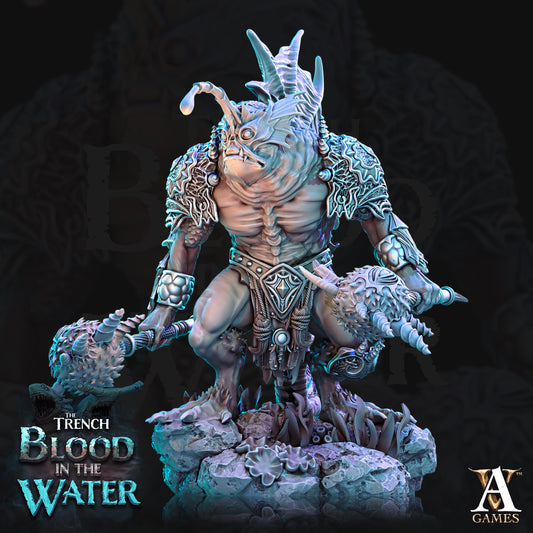3D Printed Archvillain Games Shakarkha Seadevils The Trench Blood In the Water 28 32mm D&D - 3D Printing Boss 