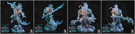 3D Printed Archvillain Games Shakarkha Seadevils The Trench Blood In the Water 28 32mm D&D - 3D Printing Boss 