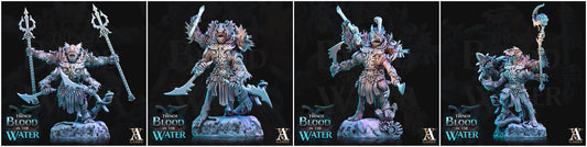 3D Printed Archvillain Games Shakarkha Tidebringers The Trench Blood In the Water 28 32mm D&D - 3D Printing Boss 