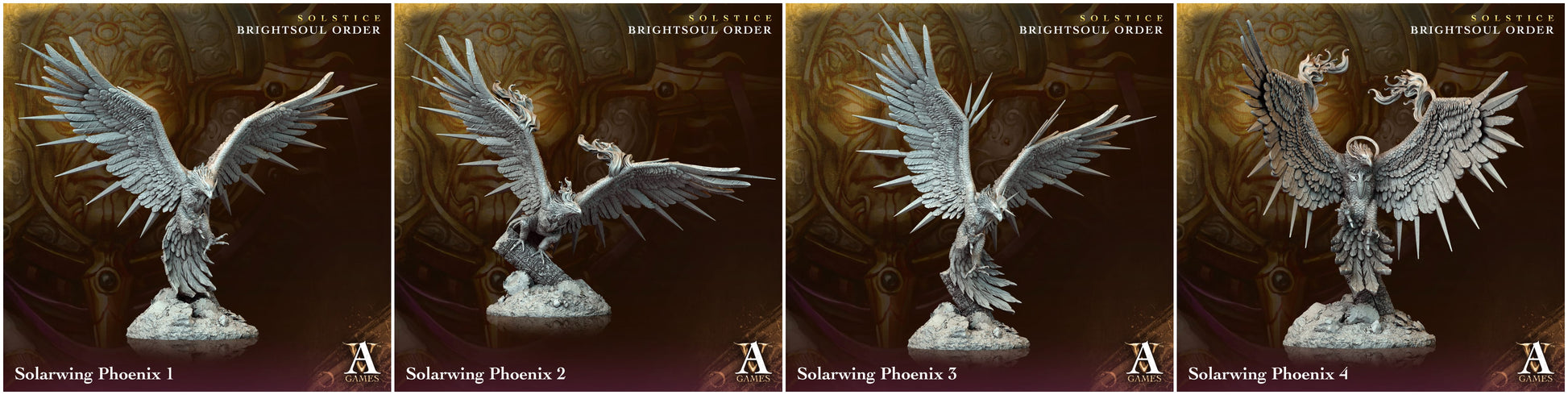 3D Printed Archvillain Games Solarwing Phoenix Solstice Ray of Sol Myr 28 32mm D&D - 3D Printing Boss 