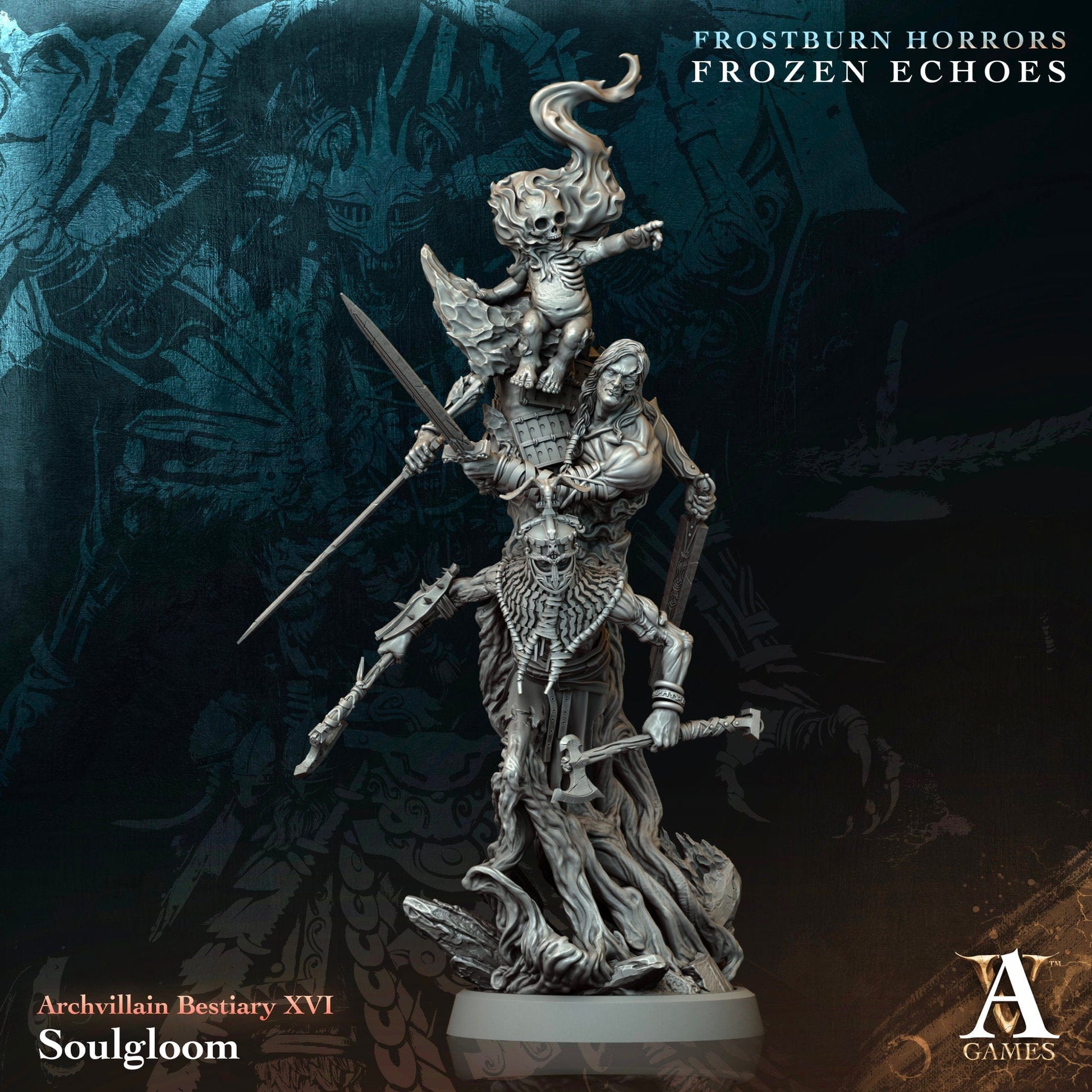 3D Printed Archvillain Games Soulgloom Archvillain Bestiary Vol XVI 28 32mm D&D - 3D Printing Boss 