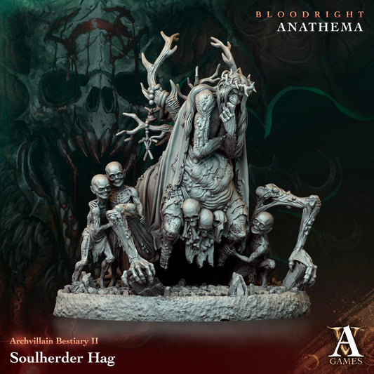 3D Printed Archvillain Games Soulherder Hag Archvillain Bestiary Vol. II 28 32mm D&D - 3D Printing Boss 