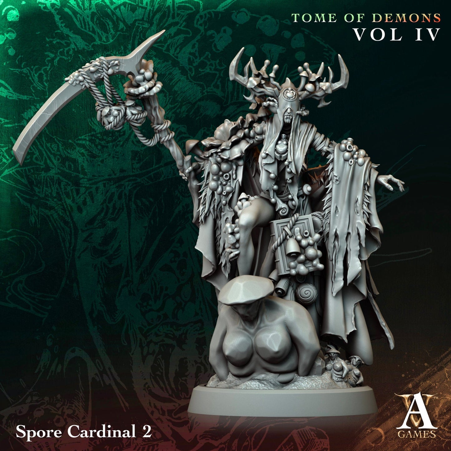 3D Printed Archvillain Games Spore Cardinal Tome of Demons Vol IV 28 32mm D&D - 3D Printing Boss 