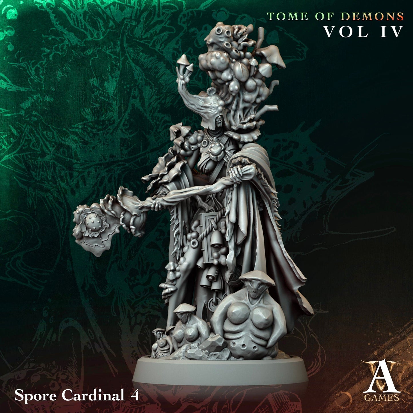 3D Printed Archvillain Games Spore Cardinal Tome of Demons Vol IV 28 32mm D&D - 3D Printing Boss 