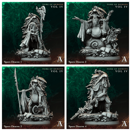 3D Printed Archvillain Games Spore Deacon Tome of Demons Vol IV 28 32mm D&D - 3D Printing Boss 