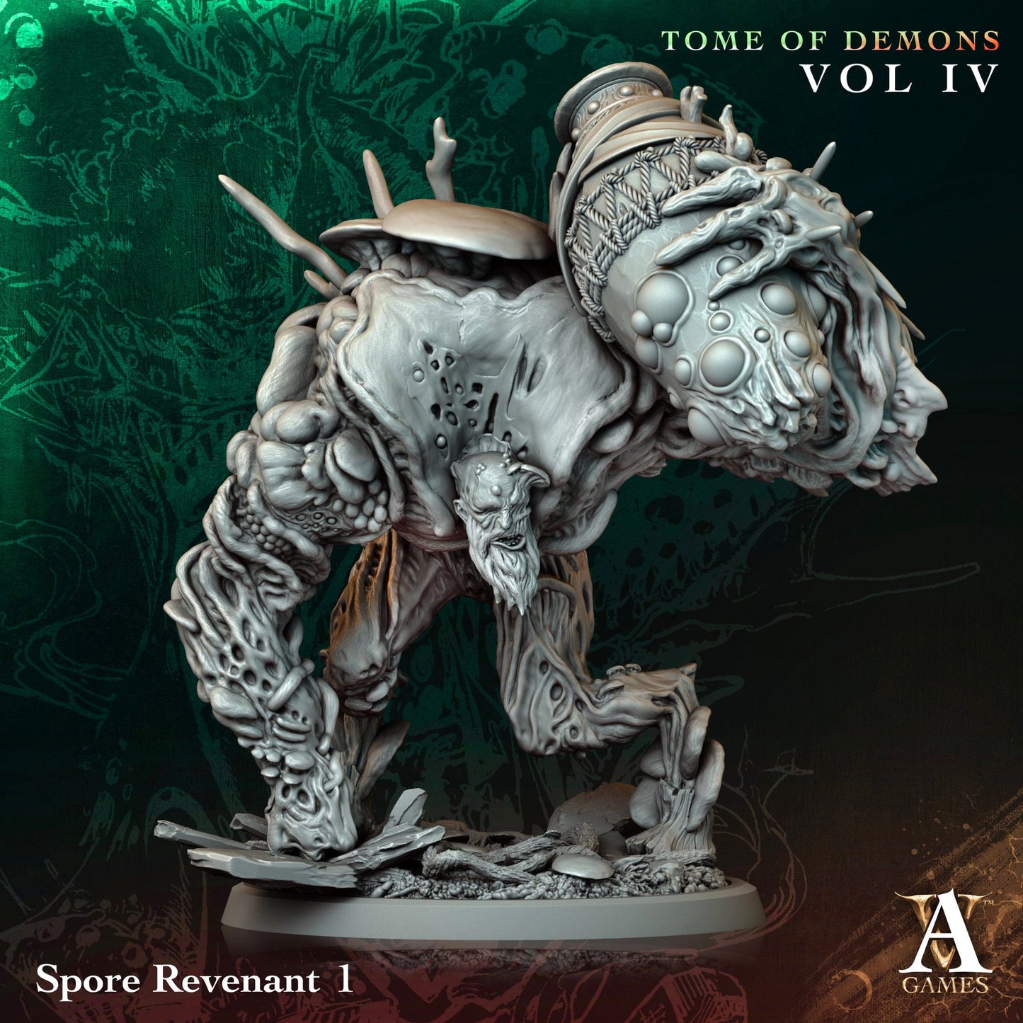 3D Printed Archvillain Games Spore Revenant Tome of Demons Vol IV 28 32mm D&D - 3D Printing Boss 