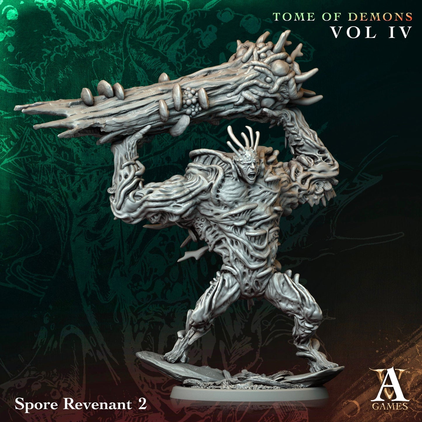 3D Printed Archvillain Games Spore Revenant Tome of Demons Vol IV 28 32mm D&D - 3D Printing Boss 
