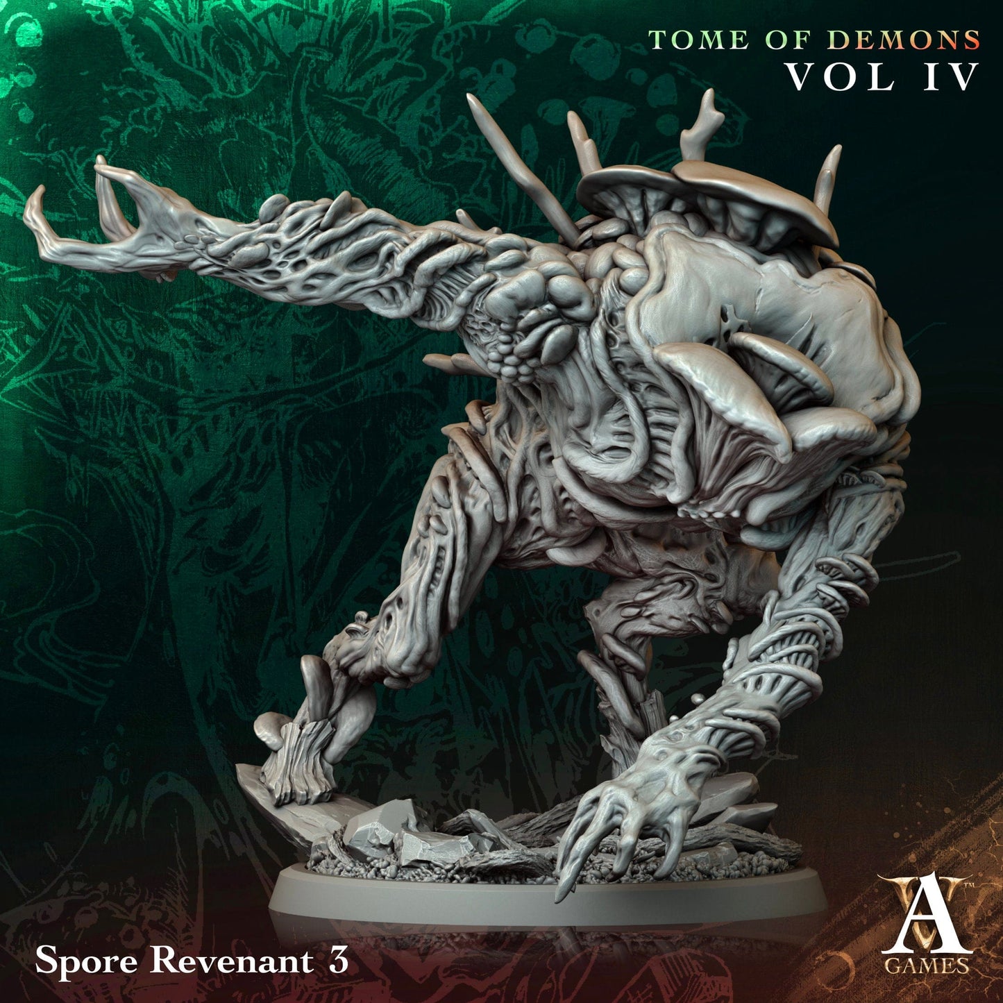 3D Printed Archvillain Games Spore Revenant Tome of Demons Vol IV 28 32mm D&D - 3D Printing Boss 