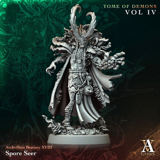 3D Printed Archvillain Games Spore Seer Archvillain Bestiary Vol. XVIII 28 32mm D&D - 3D Printing Boss 