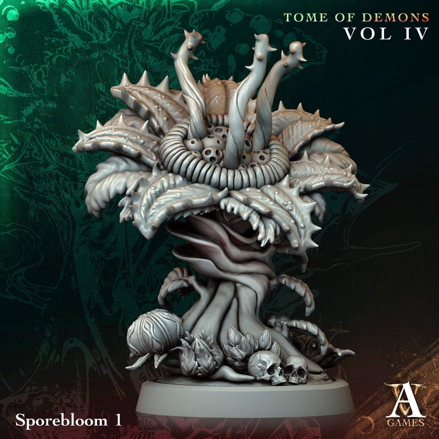 3D Printed Archvillain Games Sporebloom Tome of Demons Vol IV 28 32mm D&D - 3D Printing Boss 