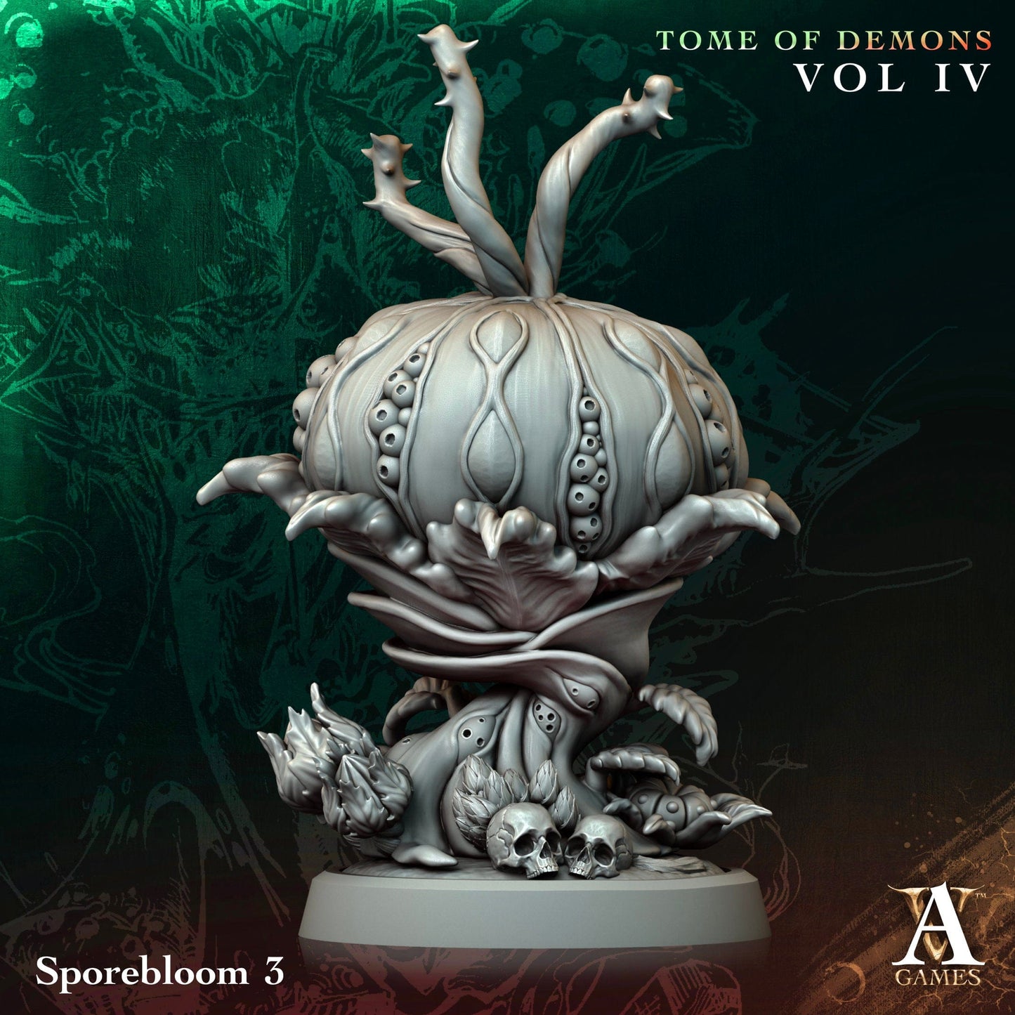 3D Printed Archvillain Games Sporebloom Tome of Demons Vol IV 28 32mm D&D - 3D Printing Boss 