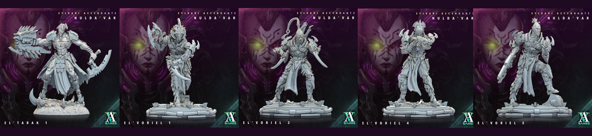 3D Printed Archvillain Games Sylvari Ascendants - Nulda Var El Tarak 28 32mm D&D - 3D Printing Boss 