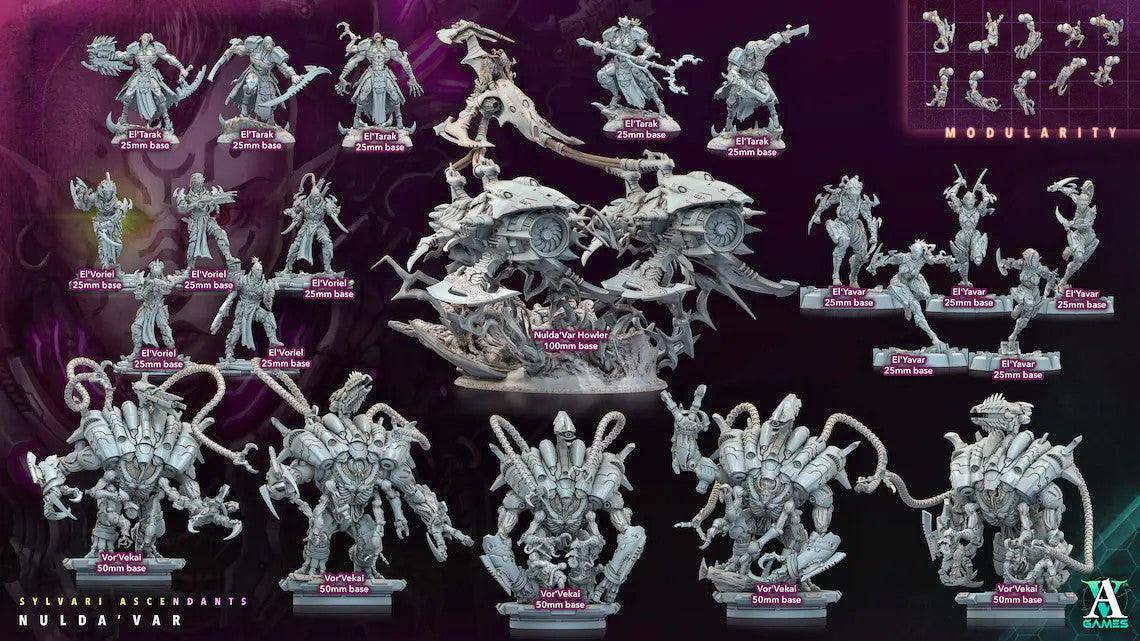 3D Printed Archvillain Games Sylvari Ascendants - Nulda Var El Voriel 28 32mm D&D - 3D Printing Boss 