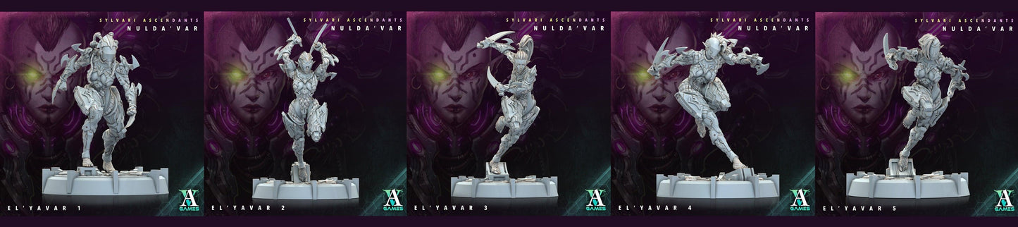3D Printed Archvillain Games Sylvari Ascendants - Nulda Var El Yavar 28 32mm D&D - 3D Printing Boss 