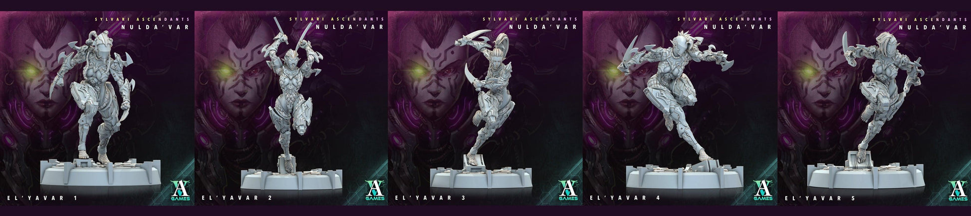 3D Printed Archvillain Games Sylvari Ascendants - Nulda Var El Yavar 28 32mm D&D - 3D Printing Boss 