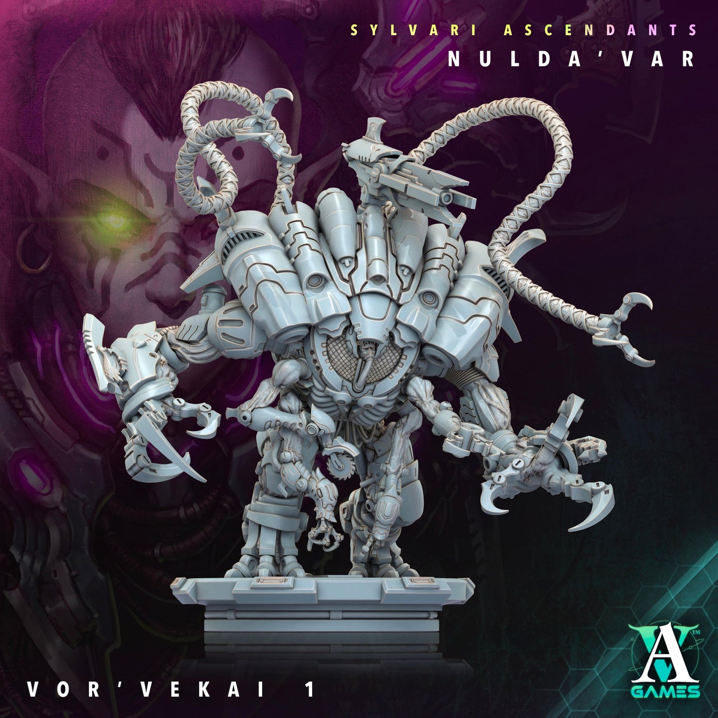 3D Printed Archvillain Games Sylvari Ascendants - Nulda Var Vor Vekai 28 32mm D&D - 3D Printing Boss 
