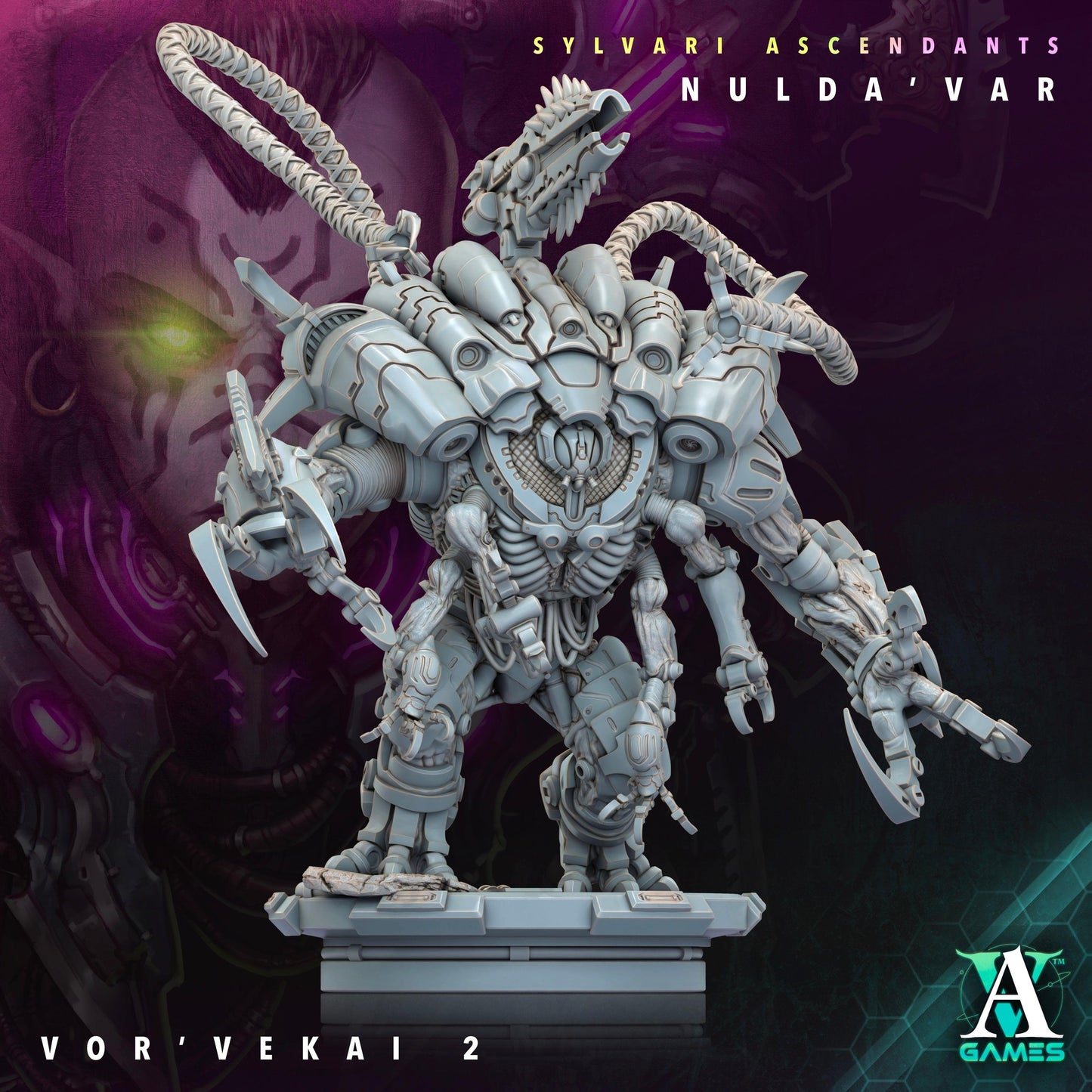 3D Printed Archvillain Games Sylvari Ascendants - Nulda Var Vor Vekai 28 32mm D&D - 3D Printing Boss 