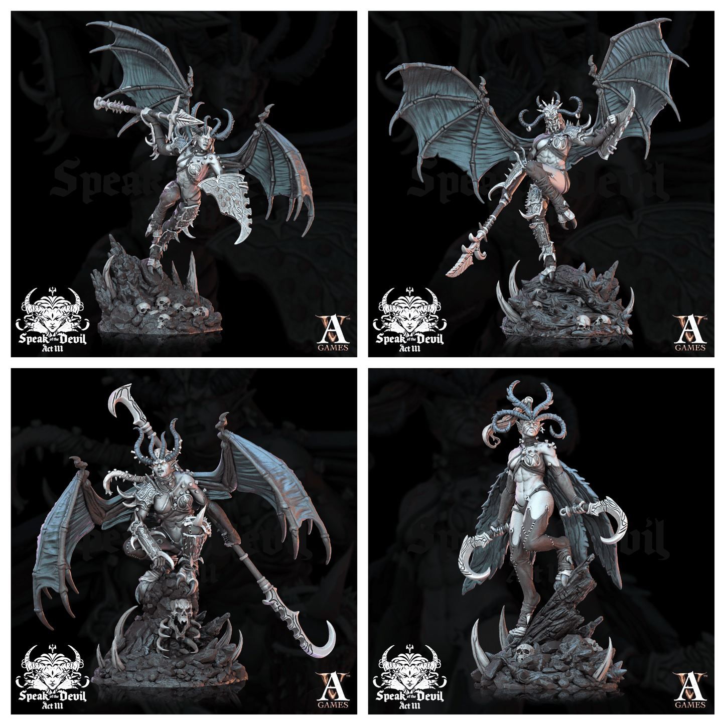 3D Printed Archvillain Games Temptress of Illyravash Set Speak of the Devil Vol. III 28 32mm - 3D Printing Boss 