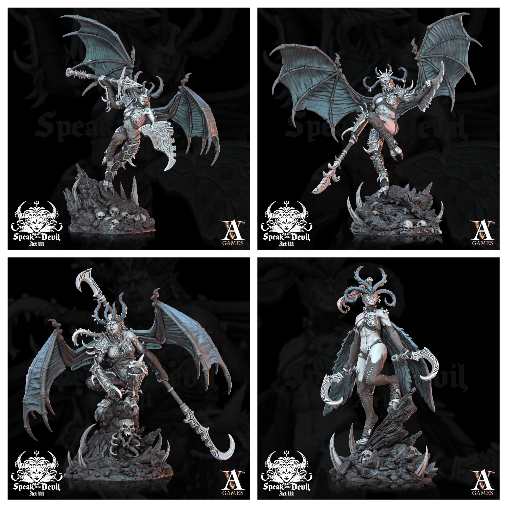 3D Printed Archvillain Games Temptress of Illyravash Set Speak of the Devil Vol. III 28 32mm - 3D Printing Boss 