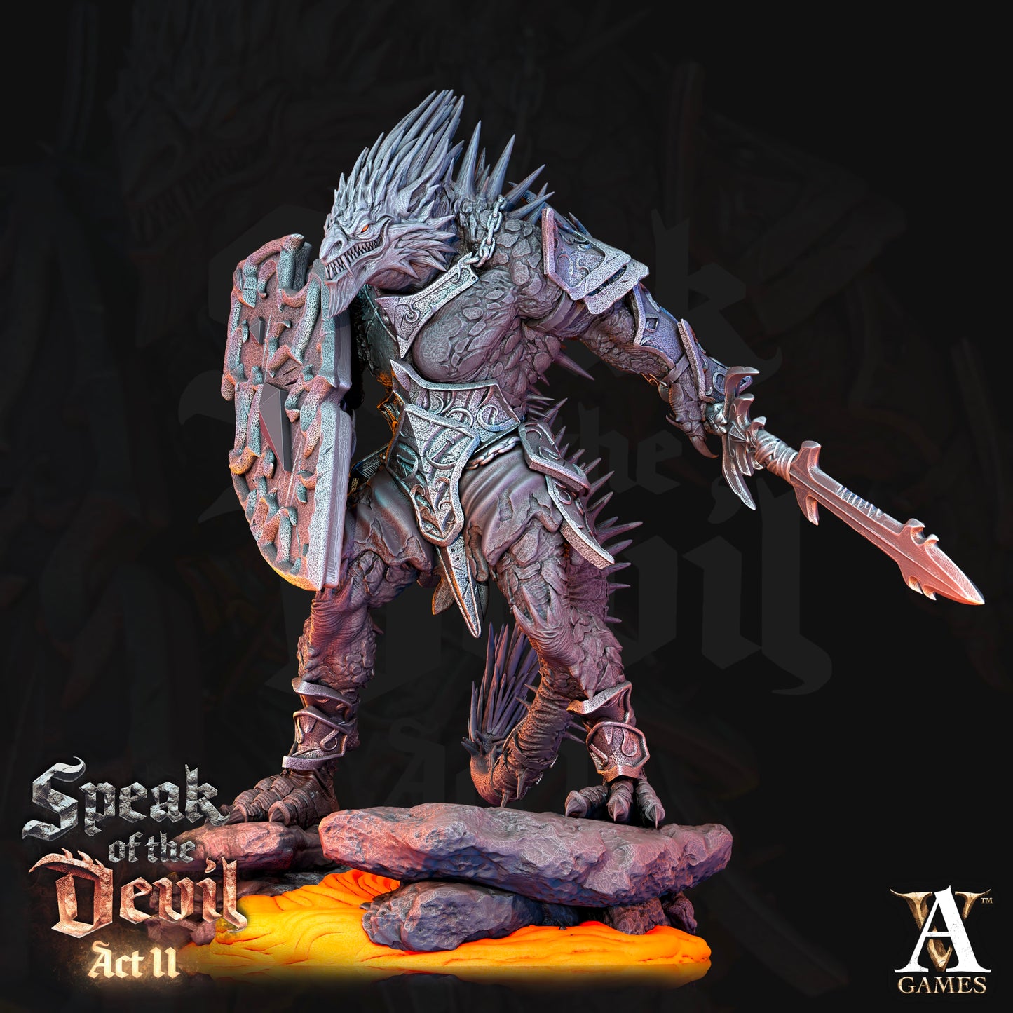 3D Printed Archvillain Games Terebrian Devil Speak of the Devil Act II 28 32mm D&D - 3D Printing Boss 
