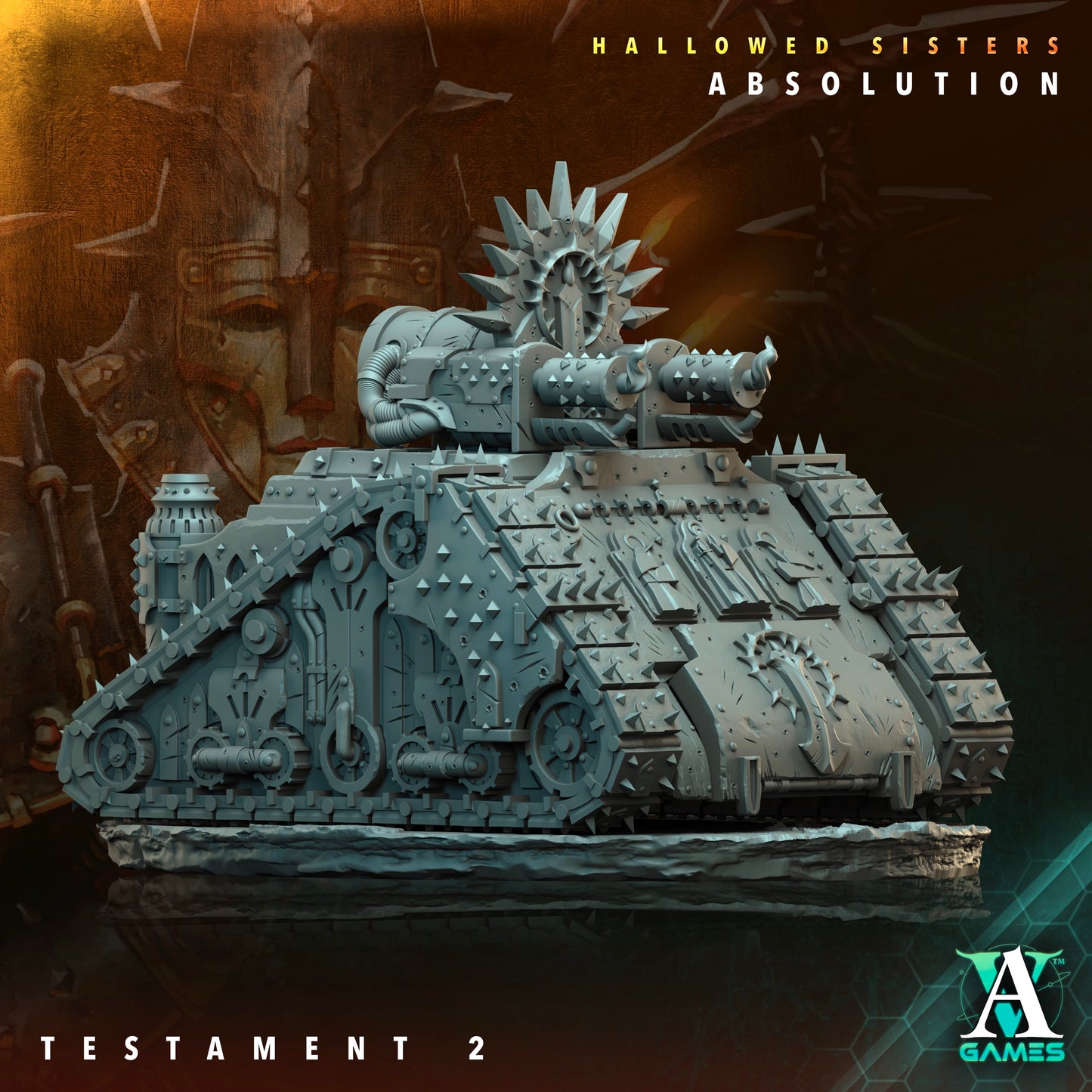 3D Printed Archvillain Games Testament Hallowed Sisters Absolution 28 32mm D&D - 3D Printing Boss 
