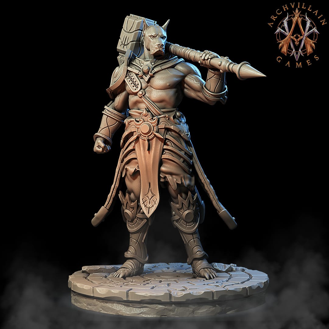 3D Printed Archvillain Games The Astral Court - Celestial Hounds 28mm 32mm D&D - 3D Printing Boss 