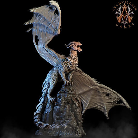 3D Printed Archvillain Games The Scarlet Dragon Queen Magma Lords 28 32mm D&D - 3D Printing Boss 