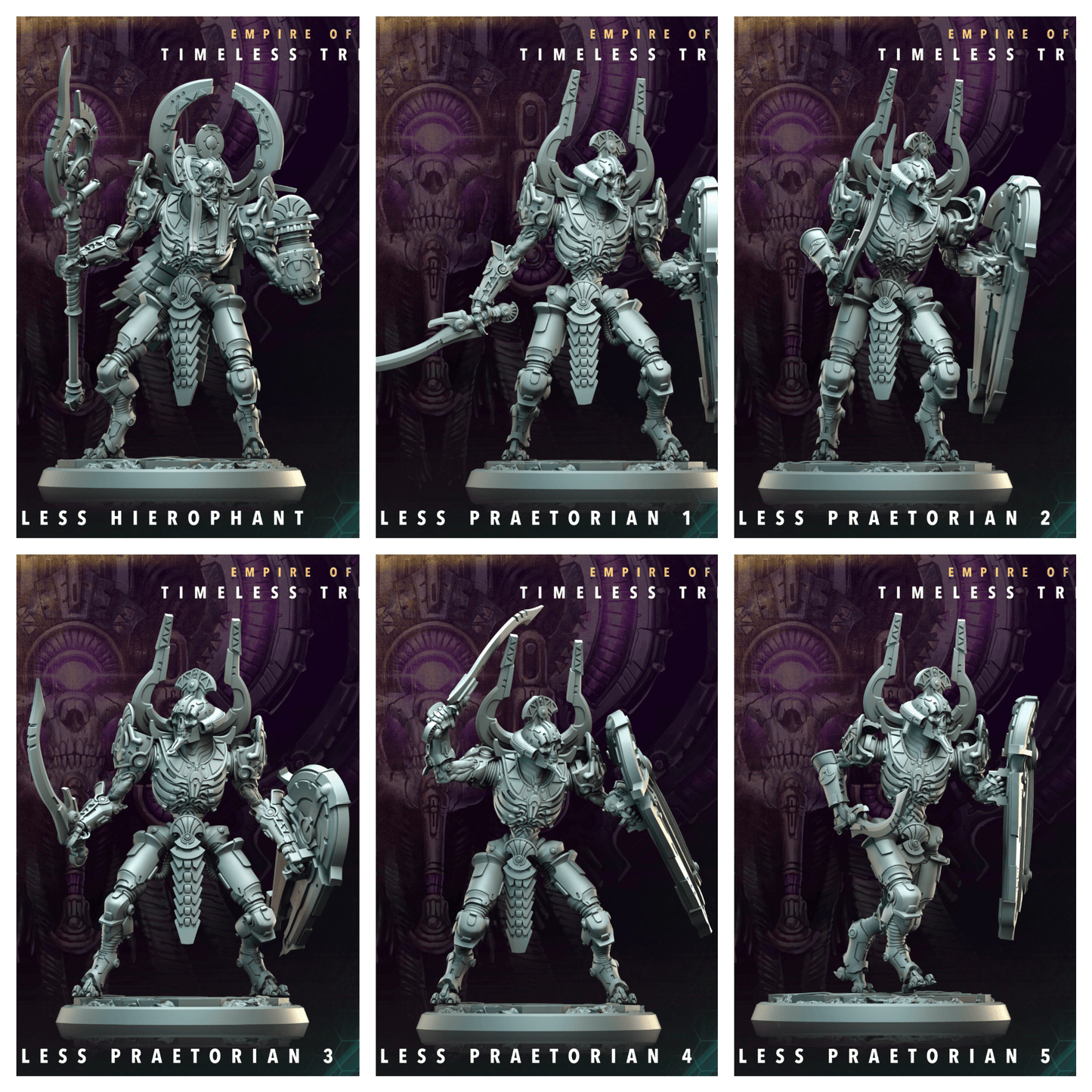 3D Printed Archvillain Games Timeless Hierophant Praetorians Empire of Stars Timeless Trinity 28 32mm D&D - 3D Printing Boss 