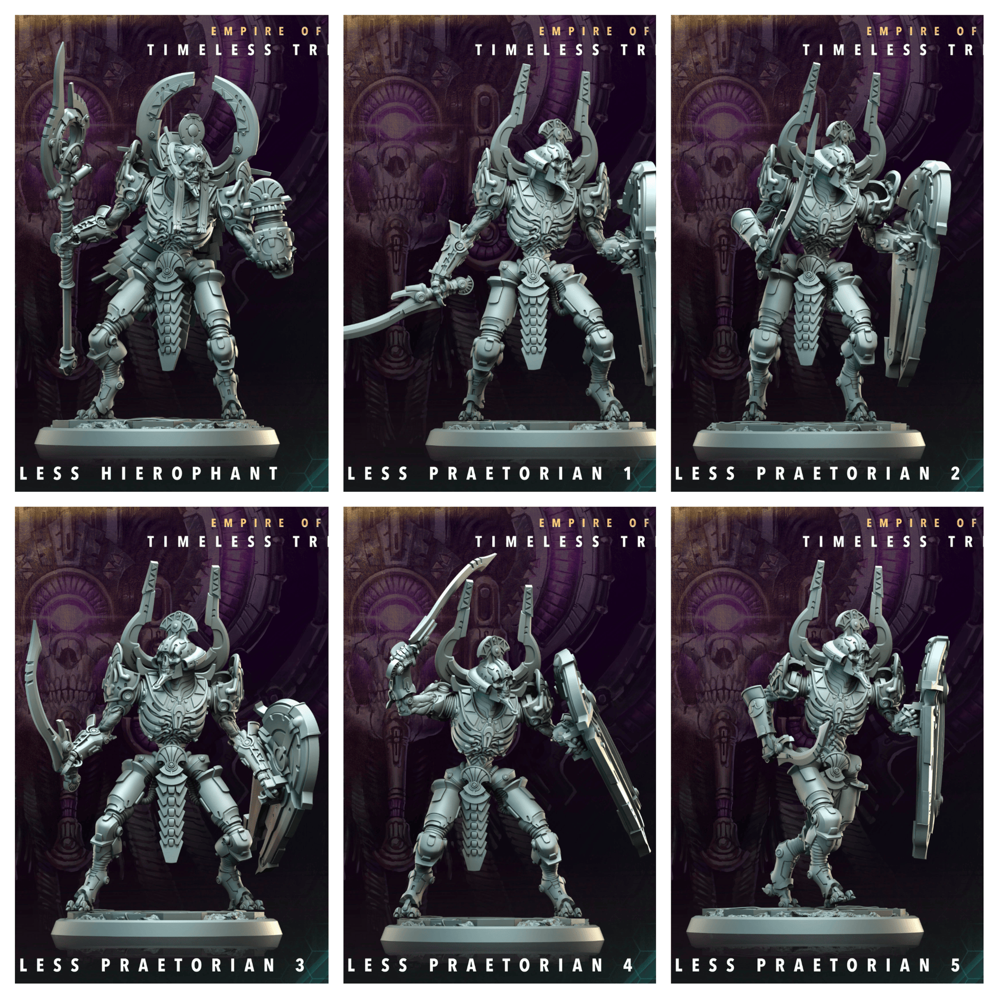 3D Printed Archvillain Games Timeless Hierophant Praetorians Empire of Stars Timeless Trinity 28 32mm D&D - 3D Printing Boss 