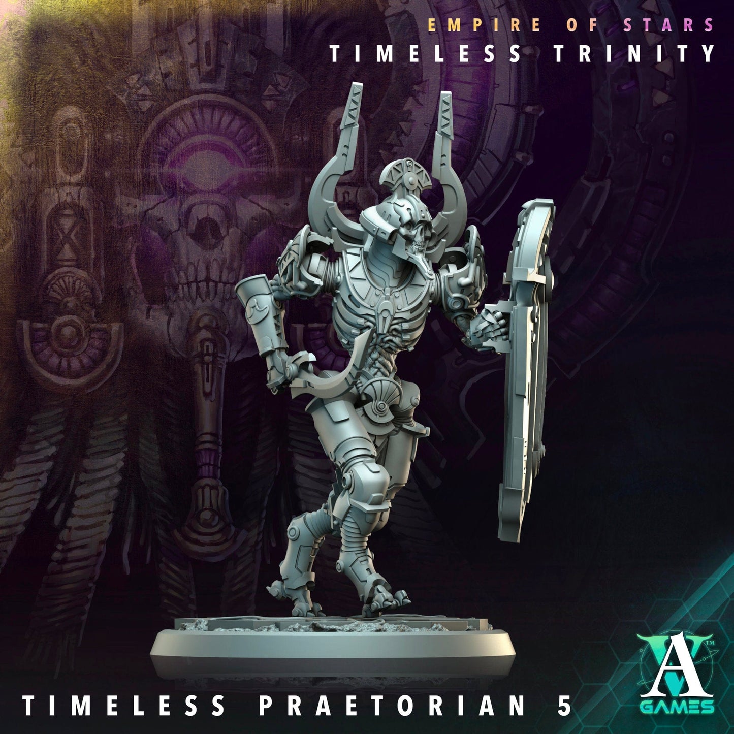 3D Printed Archvillain Games Timeless Hierophant Praetorians Empire of Stars Timeless Trinity 28 32mm D&D - 3D Printing Boss 