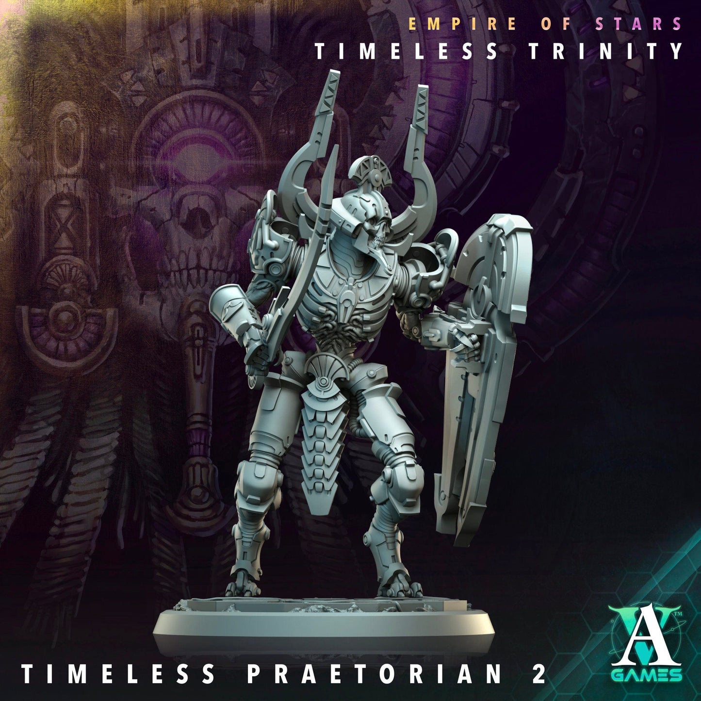 3D Printed Archvillain Games Timeless Hierophant Praetorians Empire of Stars Timeless Trinity 28 32mm D&D - 3D Printing Boss 