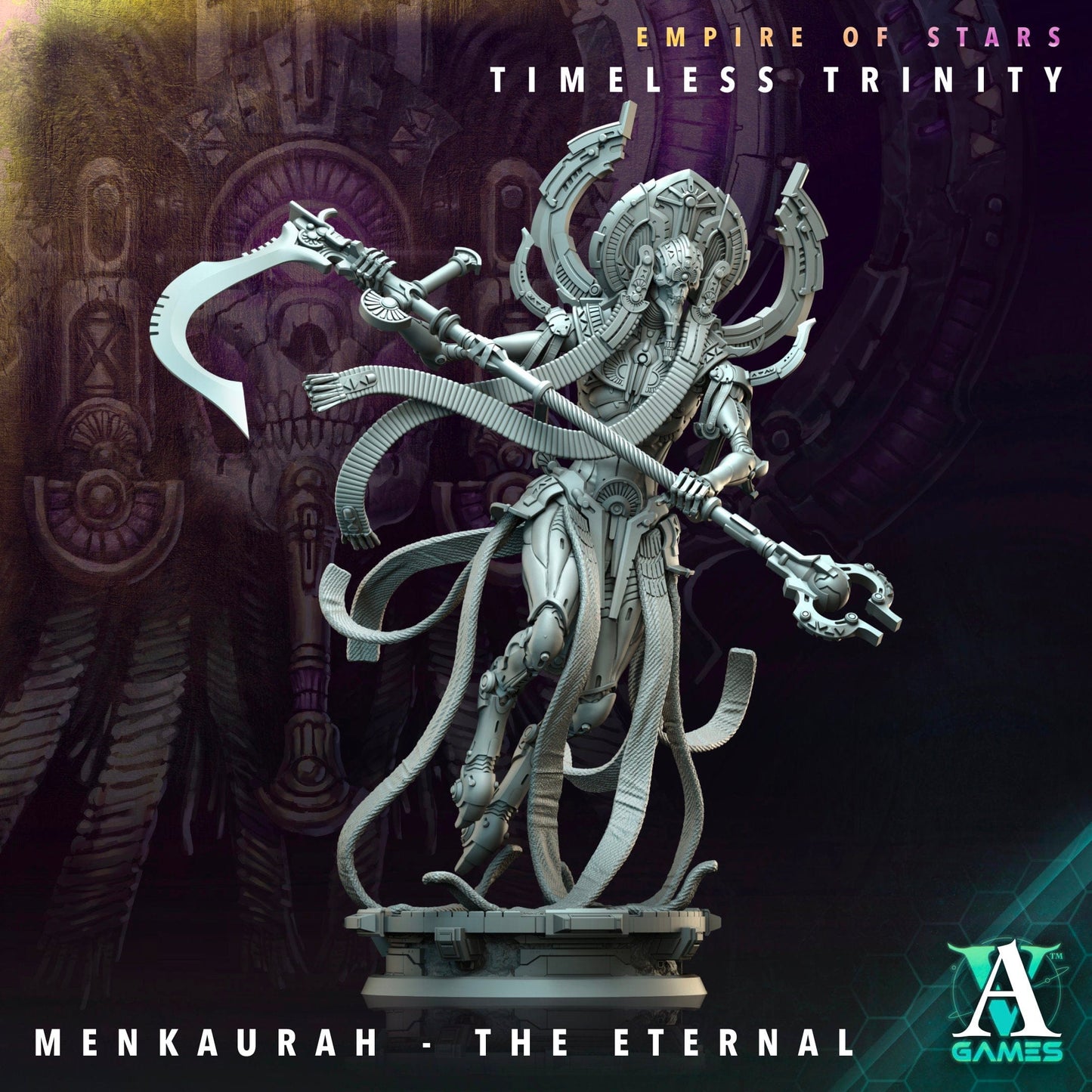 3D Printed Archvillain Games Timeless Trinity Empire of Stars Timeless Trinity 28 32mm D&D - 3D Printing Boss 