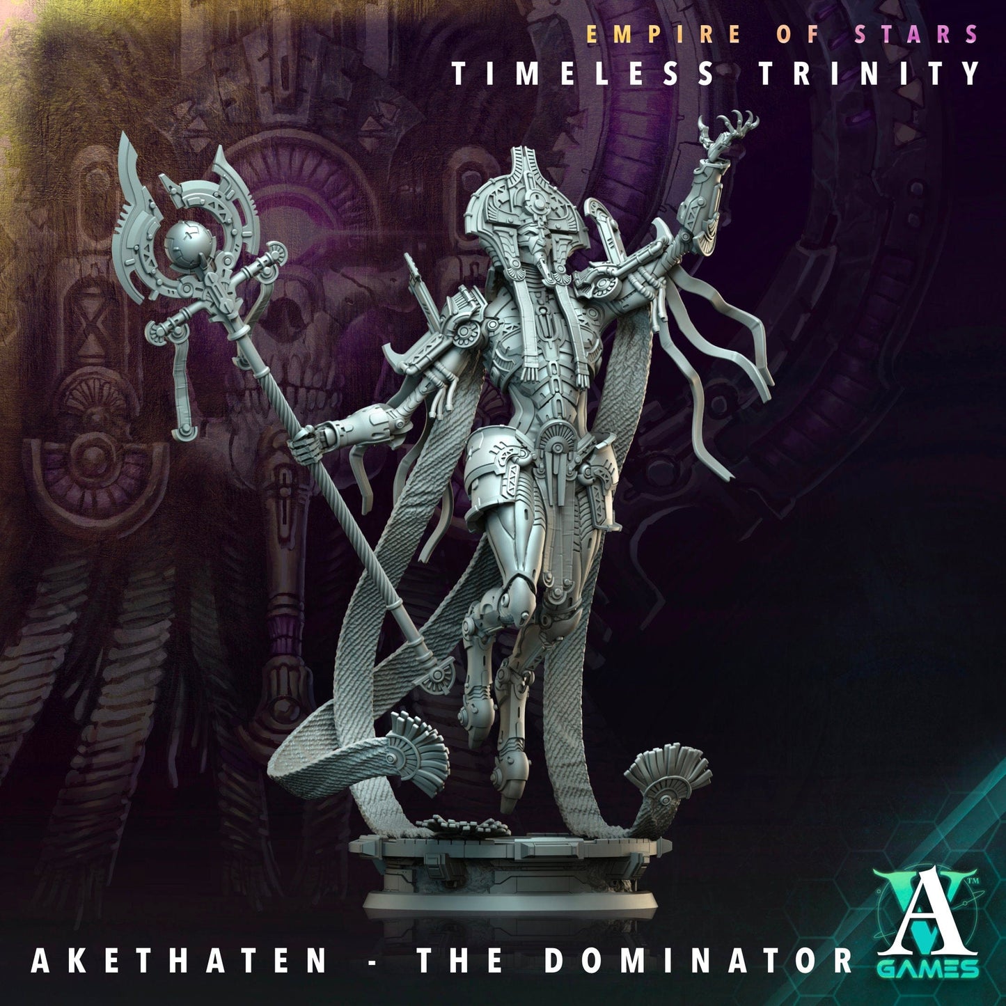 3D Printed Archvillain Games Timeless Trinity Empire of Stars Timeless Trinity 28 32mm D&D - 3D Printing Boss 