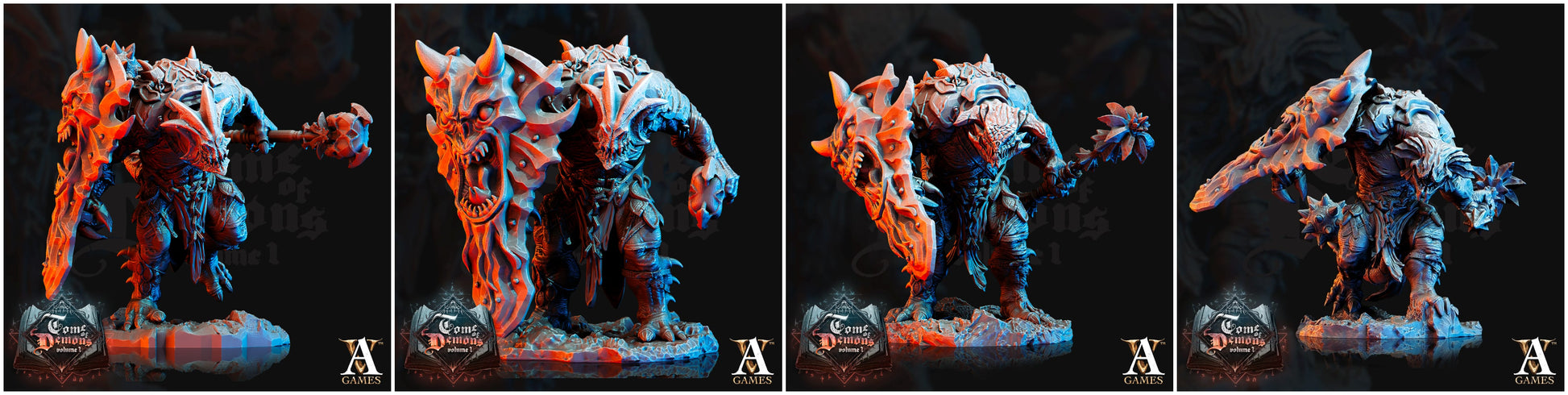 3D Printed Archvillain Games Tome of Demons Vol. 1 - Outworld Vanguard 28mm 32mm D&D - 3D Printing Boss 