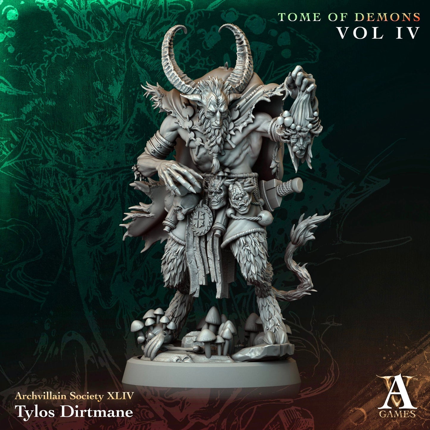 3D Printed Archvillain Games Tylos Dirtmane Archvillain Society Vol XLIV 28 32mm D&D - 3D Printing Boss 