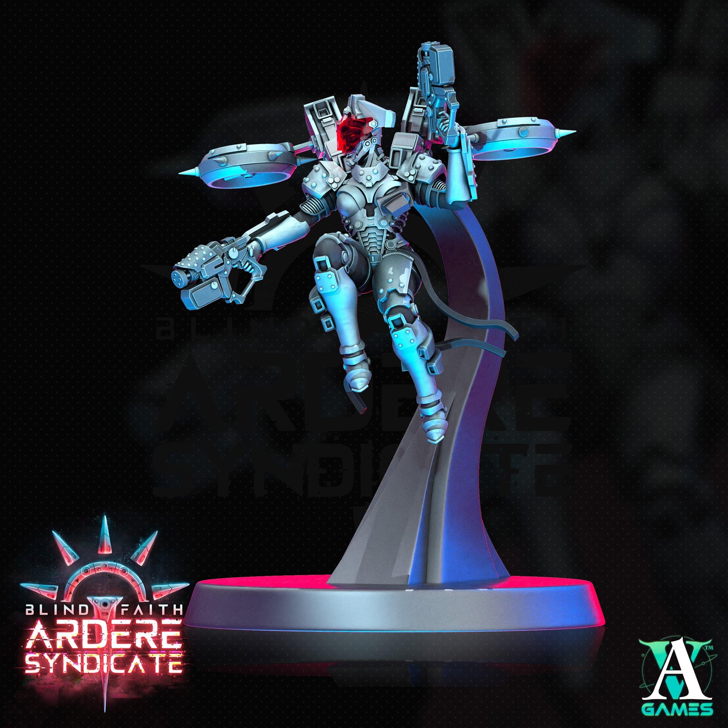3D Printed Archvillain Games Valkyries Clean Base Set Arderite Valkyries Blind Faith - Ardere Syndicate 28 32mm D&D - 3D Printing Boss 