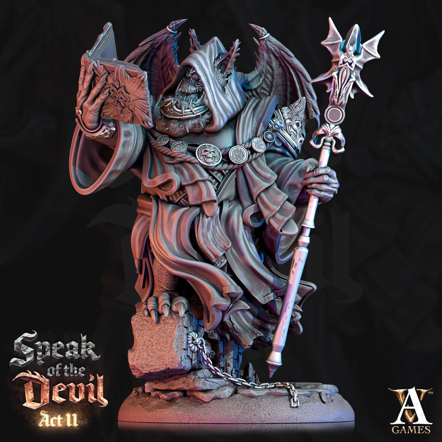 3D Printed Archvillain Games Varicite Devil Speak of the Devil Act II 28 32mm D&D - 3D Printing Boss 