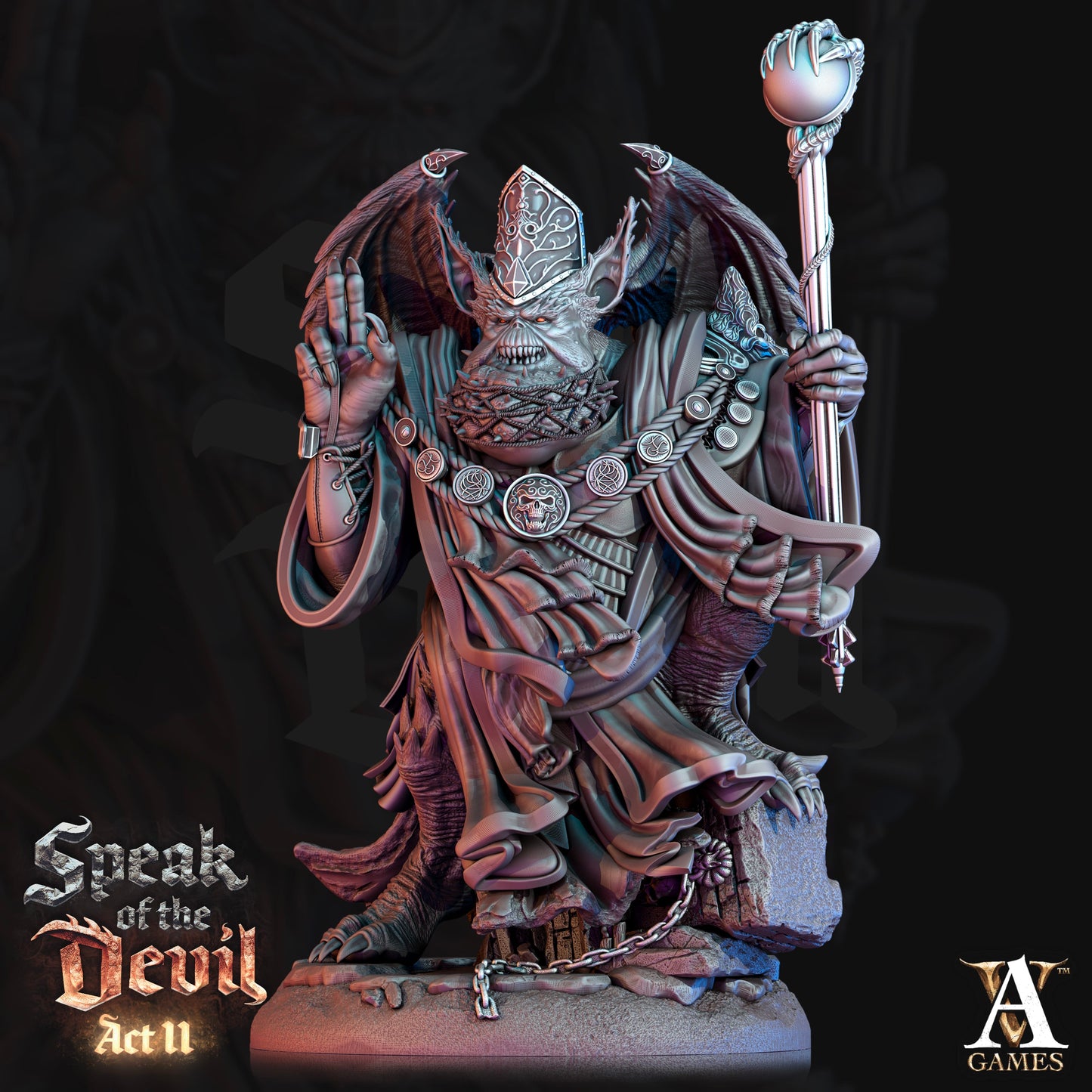 3D Printed Archvillain Games Varicite Devil Speak of the Devil Act II 28 32mm D&D - 3D Printing Boss 