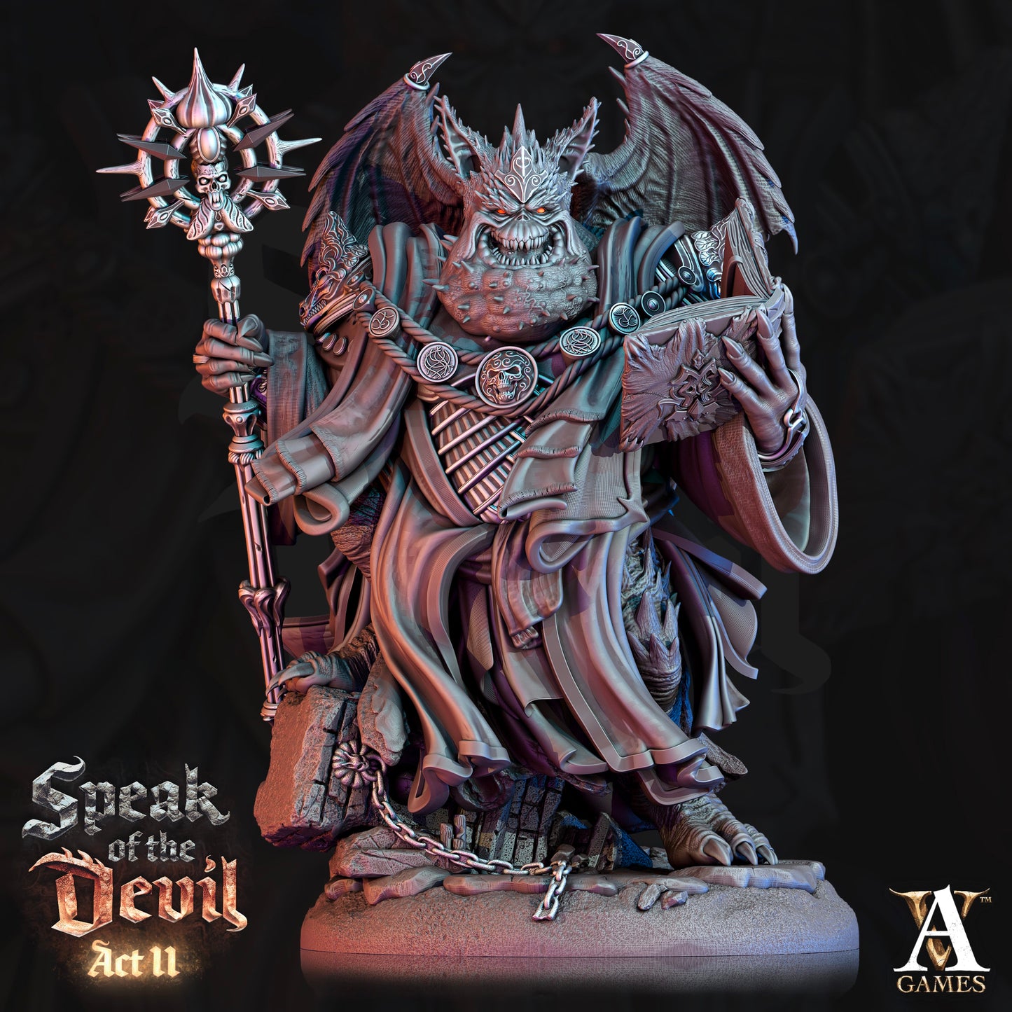 3D Printed Archvillain Games Varicite Devil Speak of the Devil Act II 28 32mm D&D - 3D Printing Boss 