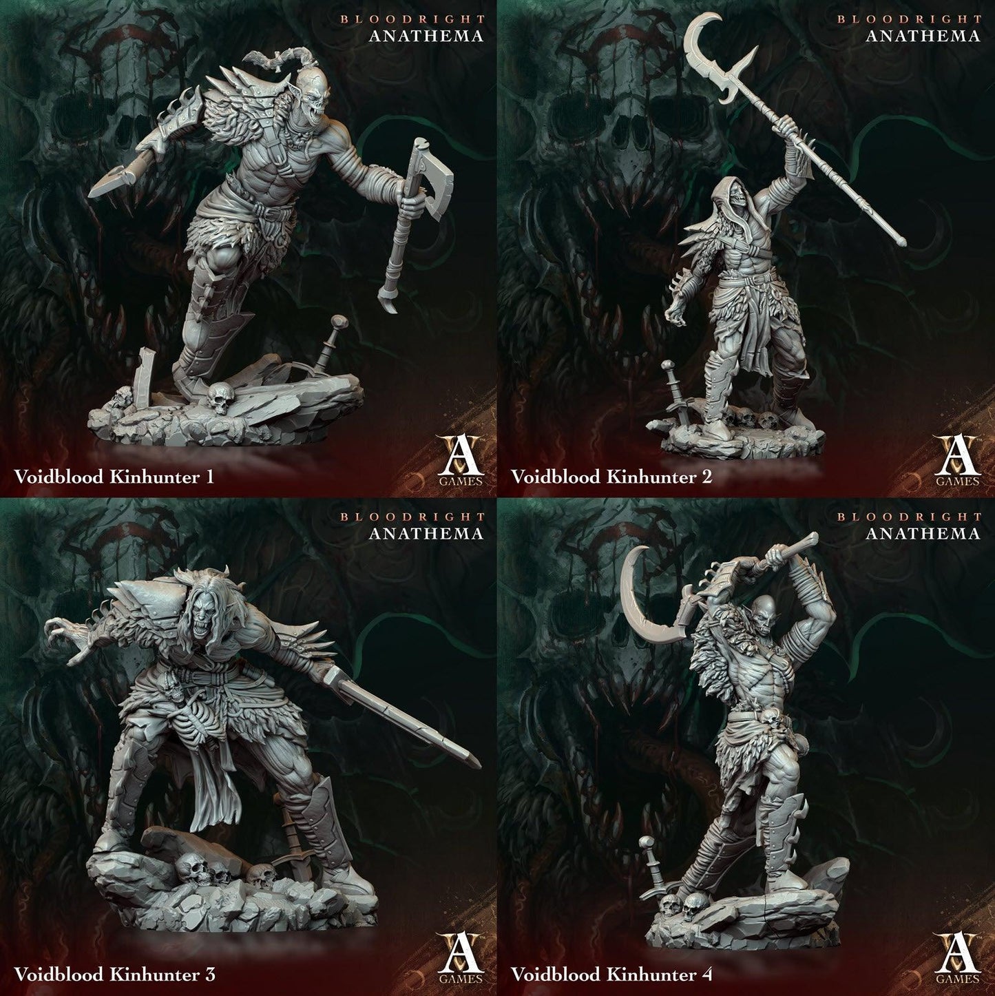 3D Printed Archvillain Games Voidblood Kinhunter Bloodright - Anathema 28 32mm D&D - 3D Printing Boss 