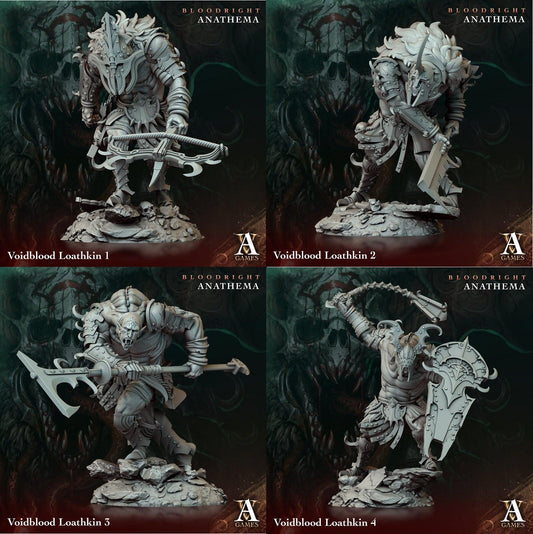 3D Printed Archvillain Games Voidblood Loathkin Bloodright - Anathema 28 32mm D&D - 3D Printing Boss 