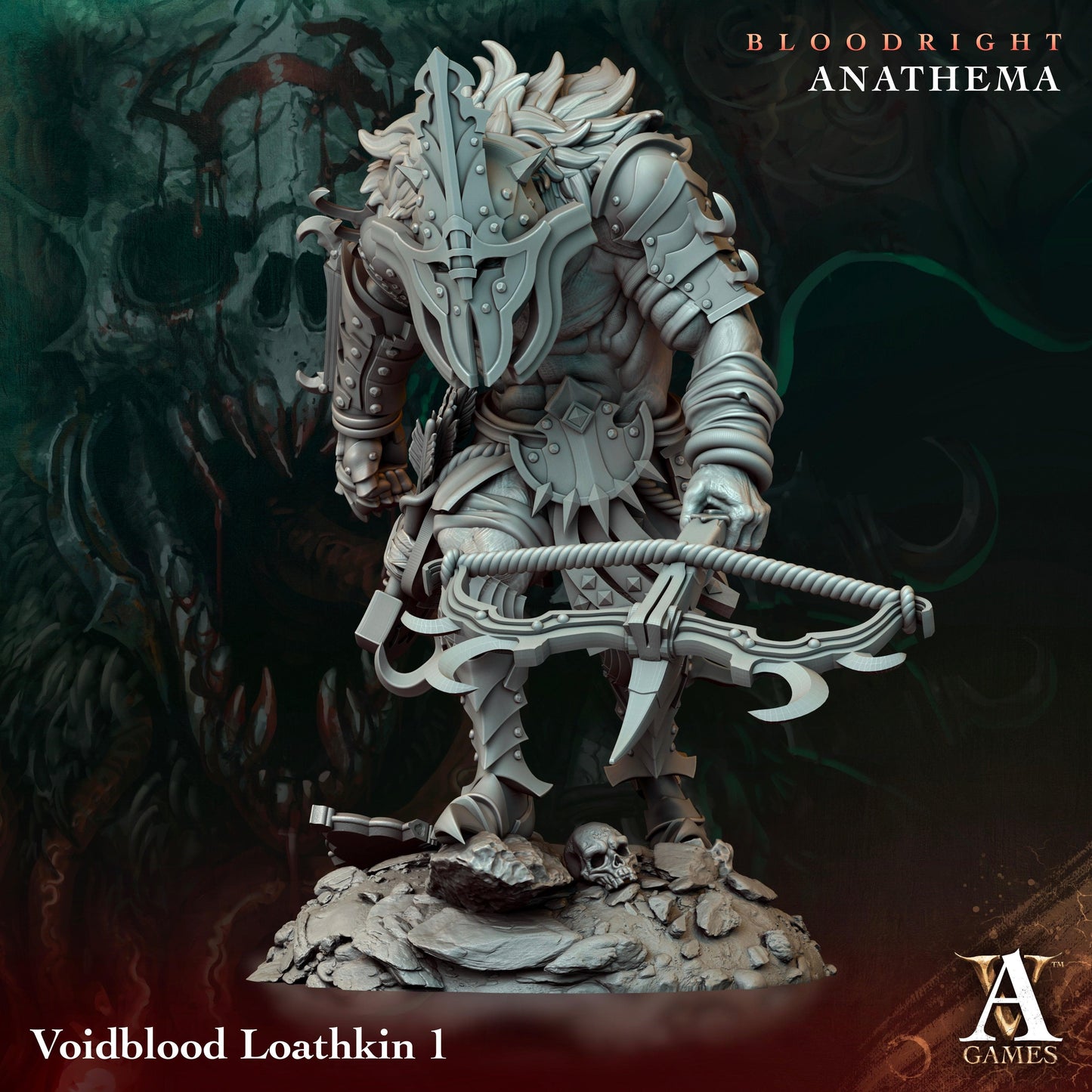 3D Printed Archvillain Games Voidblood Loathkin Bloodright - Anathema 28 32mm D&D - 3D Printing Boss 