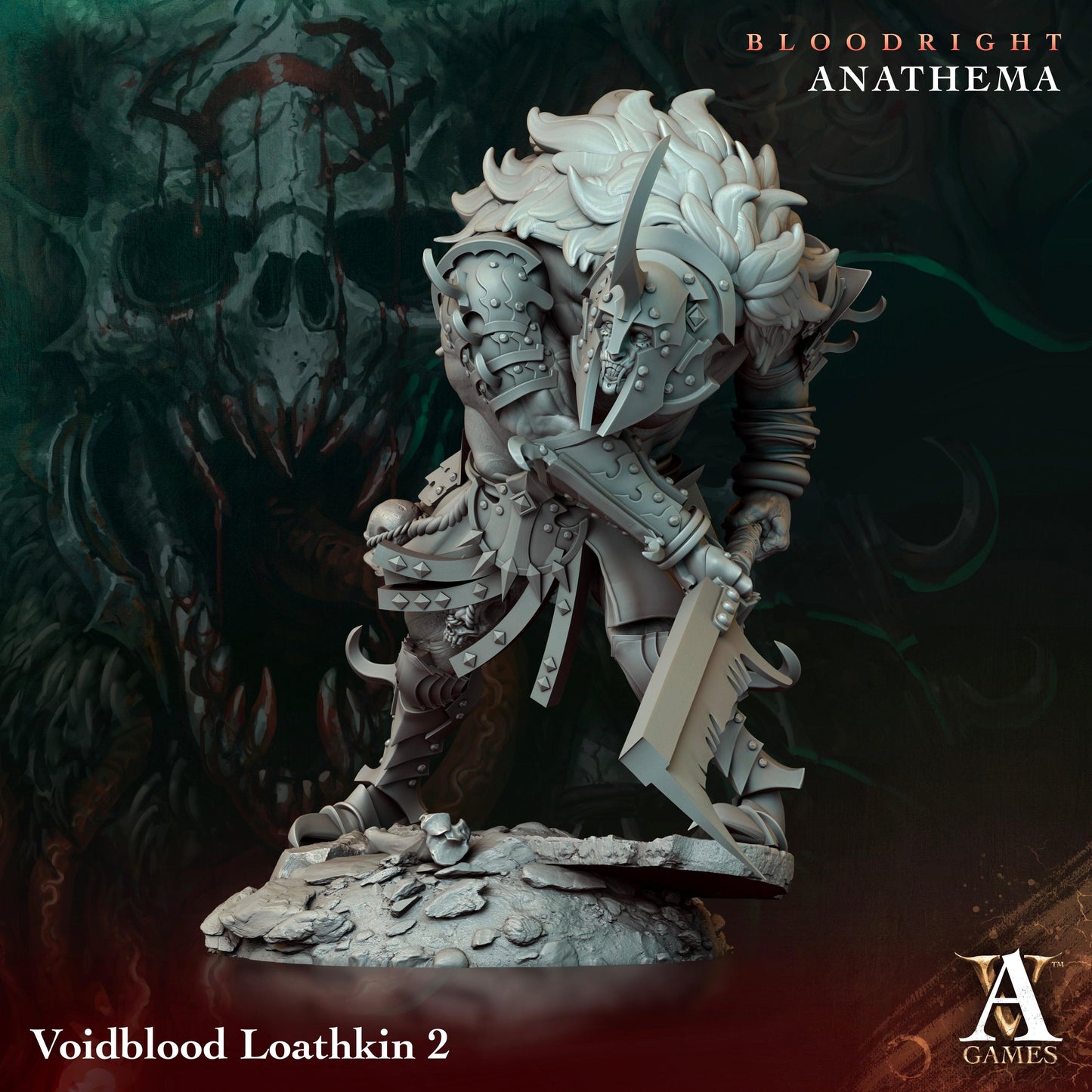 3D Printed Archvillain Games Voidblood Loathkin Bloodright - Anathema 28 32mm D&D - 3D Printing Boss 