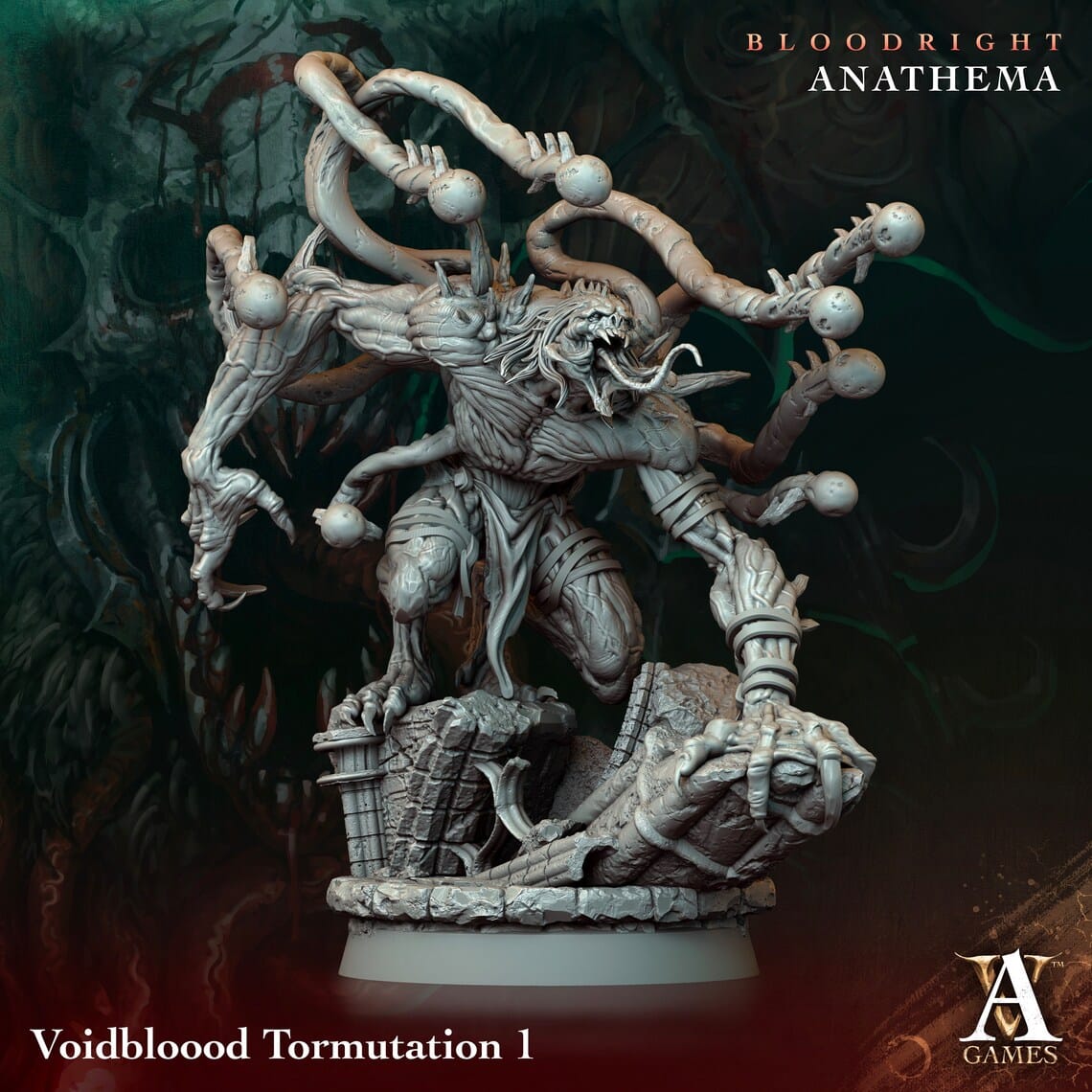 3D Printed Archvillain Games Voidblood Tormutation 28 32mm D&D - 3D Printing Boss 