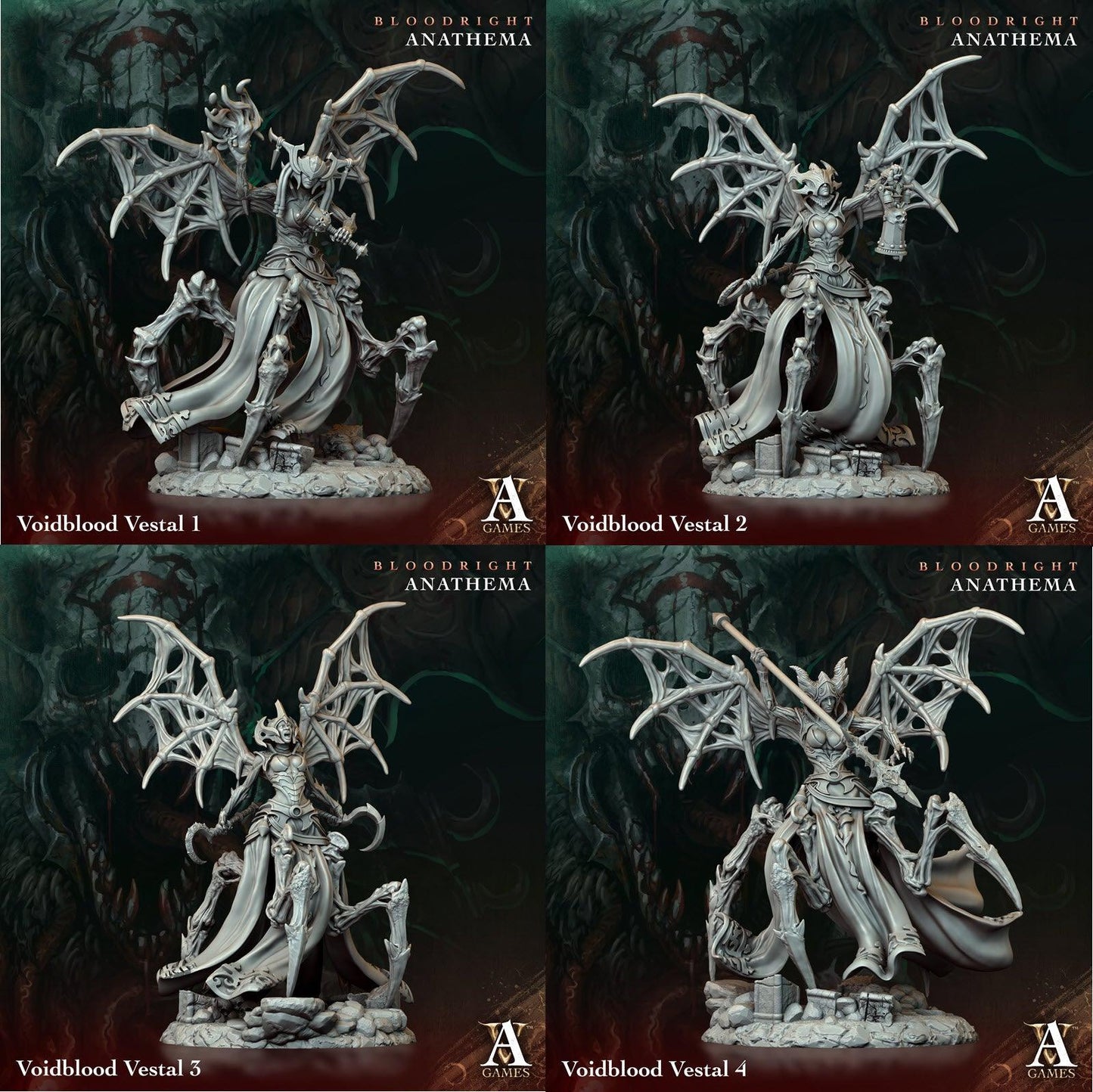 3D Printed Archvillain Games Voidblood Vestal Bloodright - Anathema 28 32mm D&D - 3D Printing Boss 