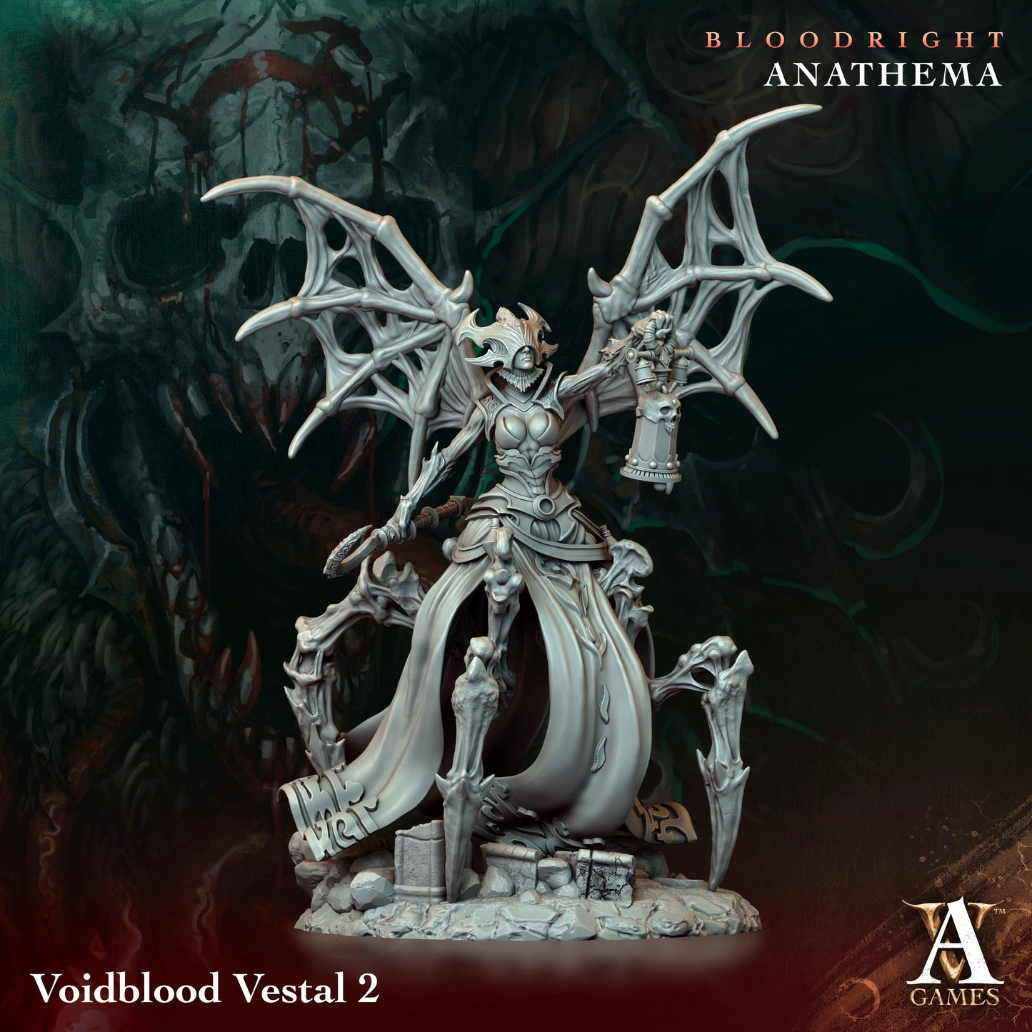 3D Printed Archvillain Games Voidblood Vestal Bloodright - Anathema 28 32mm D&D - 3D Printing Boss 